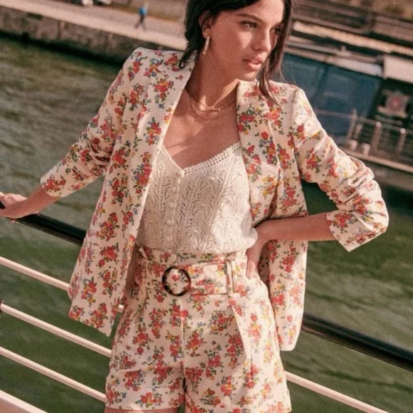 Sezane Francisco Cream Knit Crochet Cami Tank Top Size S - Picture 2 of 16